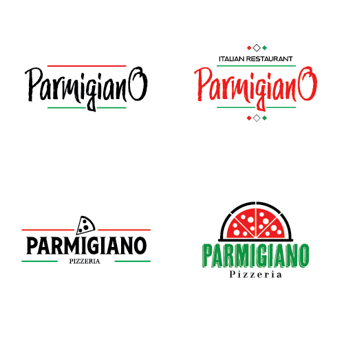 4 Parmigiano logo variations